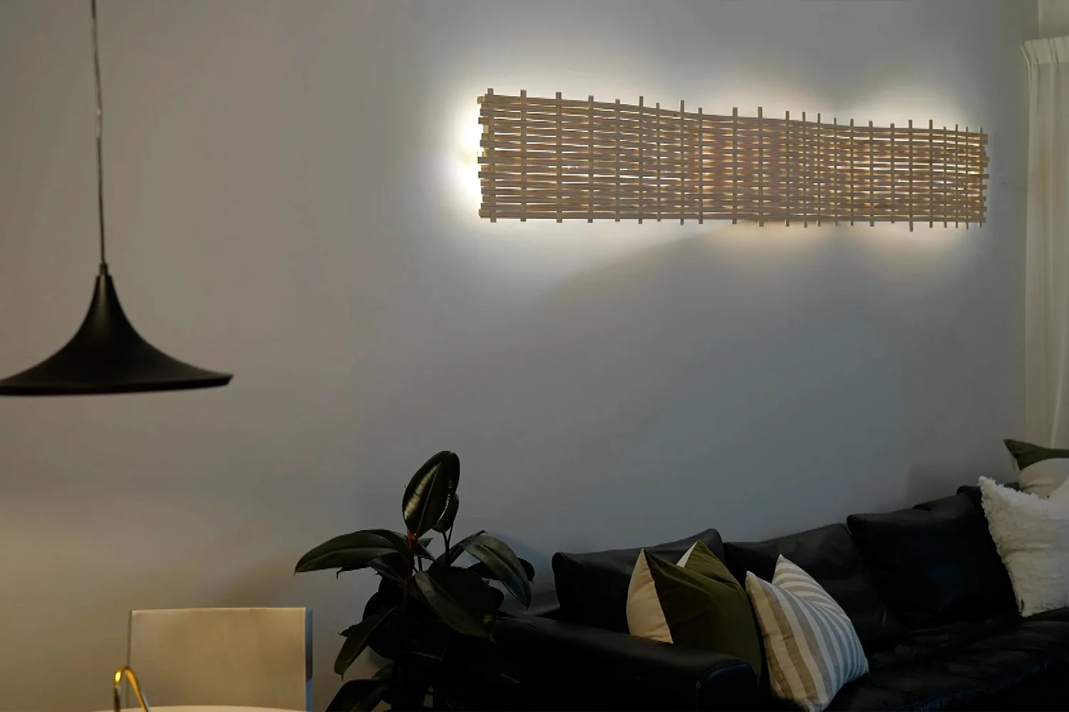 How to make a woven wall sconce