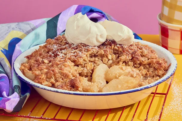 air fryer apple crumble