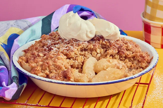 air fryer apple crumble