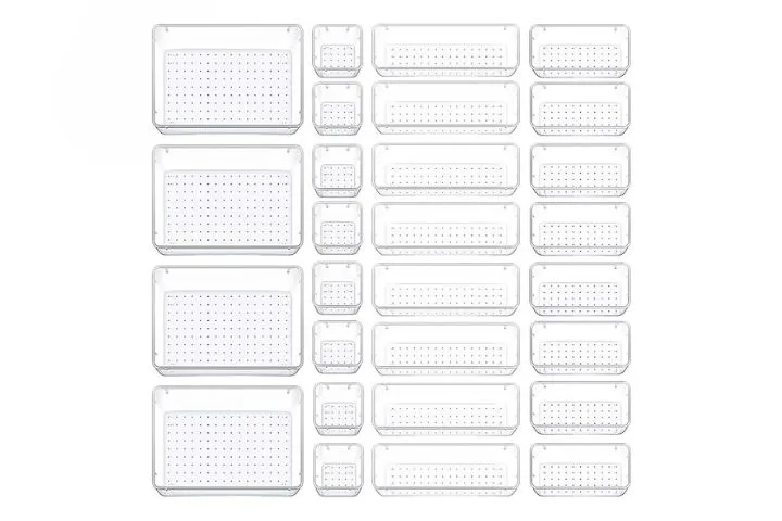 Jabykare clear drawer organisation