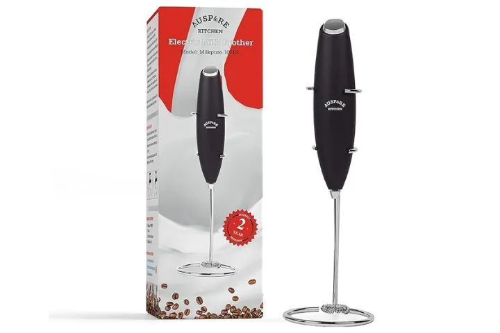 Auspure milk frother handheld