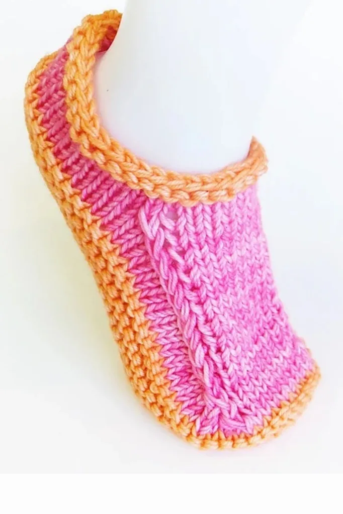 knitted slippers