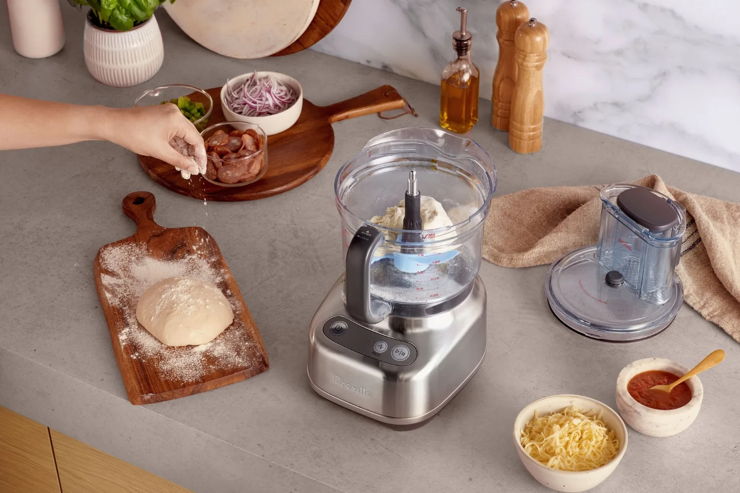 This compact food processor wants to chop your prep time in half