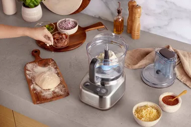 This compact food processor wants to chop your prep time in half