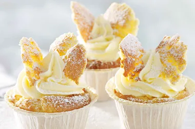 Angel wing cupcakes