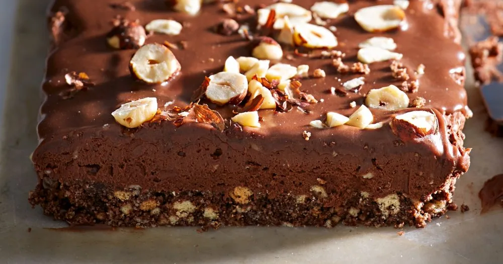 This No-bake chocolate hazelnut slice tastes likes heaven Recipe | Better Homes & Gardens Australia