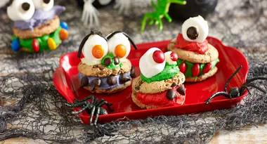 Halloween monster biscuits
