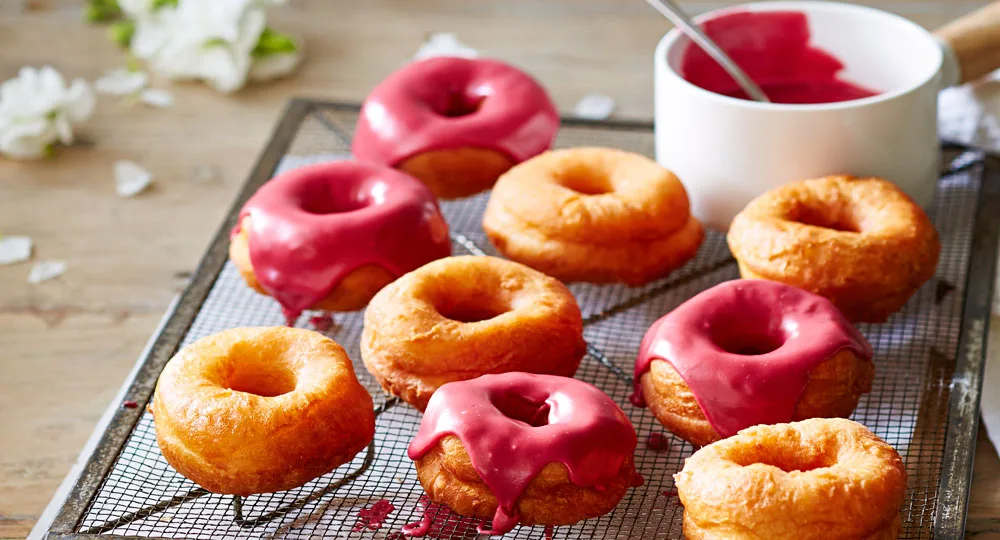 Doughnuts with blackberry glaze - Better Homes & Gardens Australia