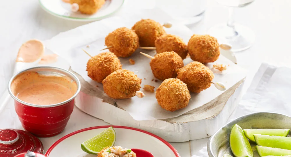 Crab cakes on a stick - Better Homes & Gardens Australia