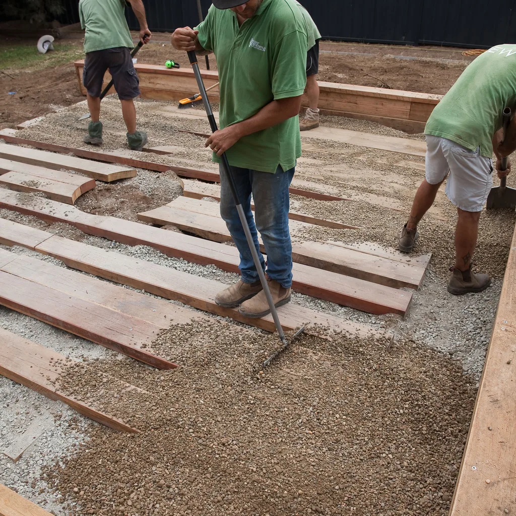 sunken garden step