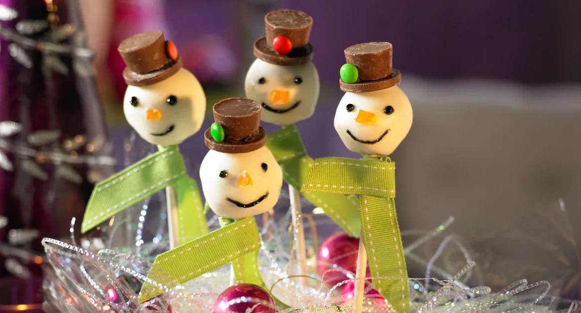 snowman cake pops dessert Recipe | Better Homes & Gardens Australia