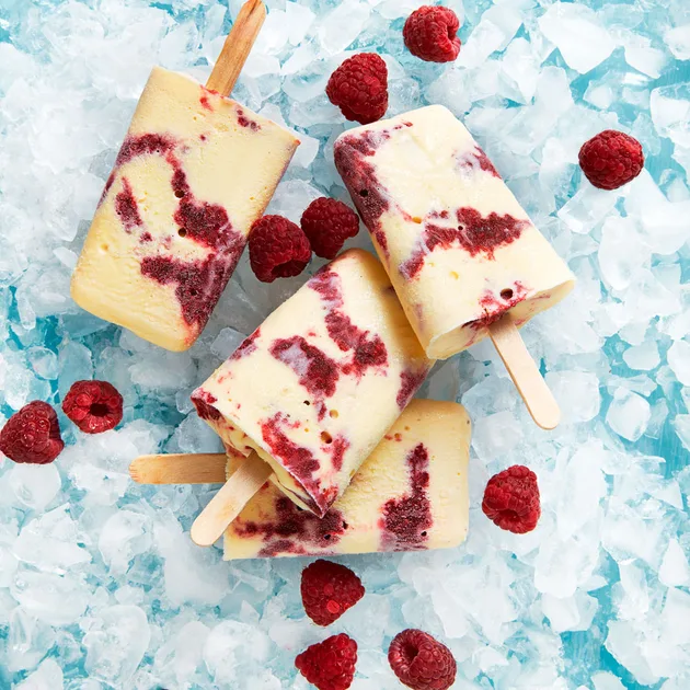 Raspberry vanilla ice-creams - Better Homes & Gardens Australia
