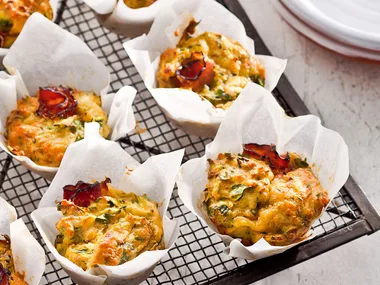Ham and zucchini snacks