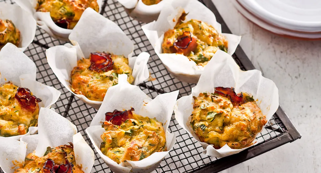 Ham and zucchini snacks