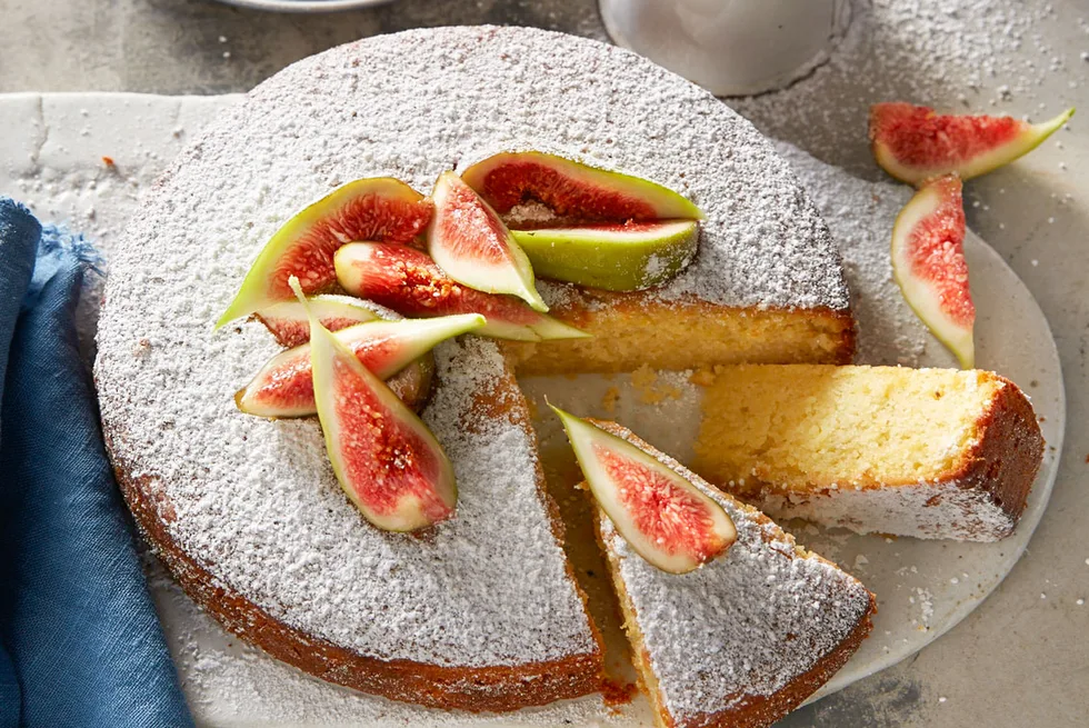 lemon olive oil and almond cake