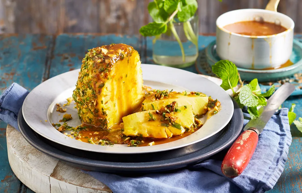 Roast pineapple with butterscotch sauce Recipe - Better Homes & Gardens Australia