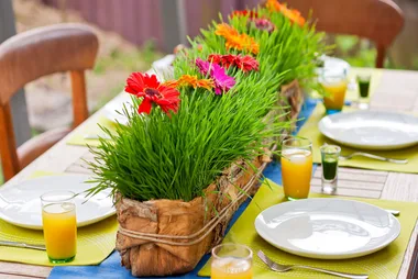 How to make a wheat grass table runner