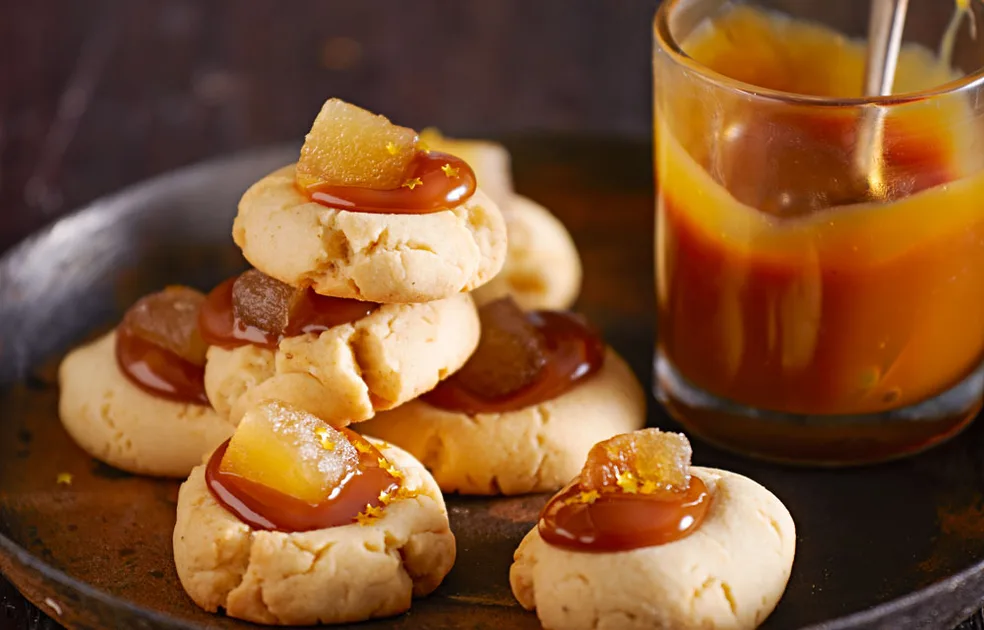 Ginger caramel thumb print biscuits - Better Homes & Gardens Australia