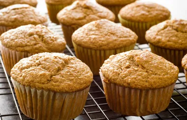Banana lentil muffins