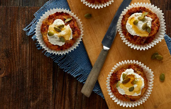 Gluten-free mini carrot cakes