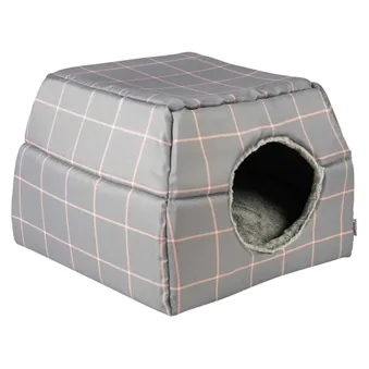 A cube-shaped cat cave