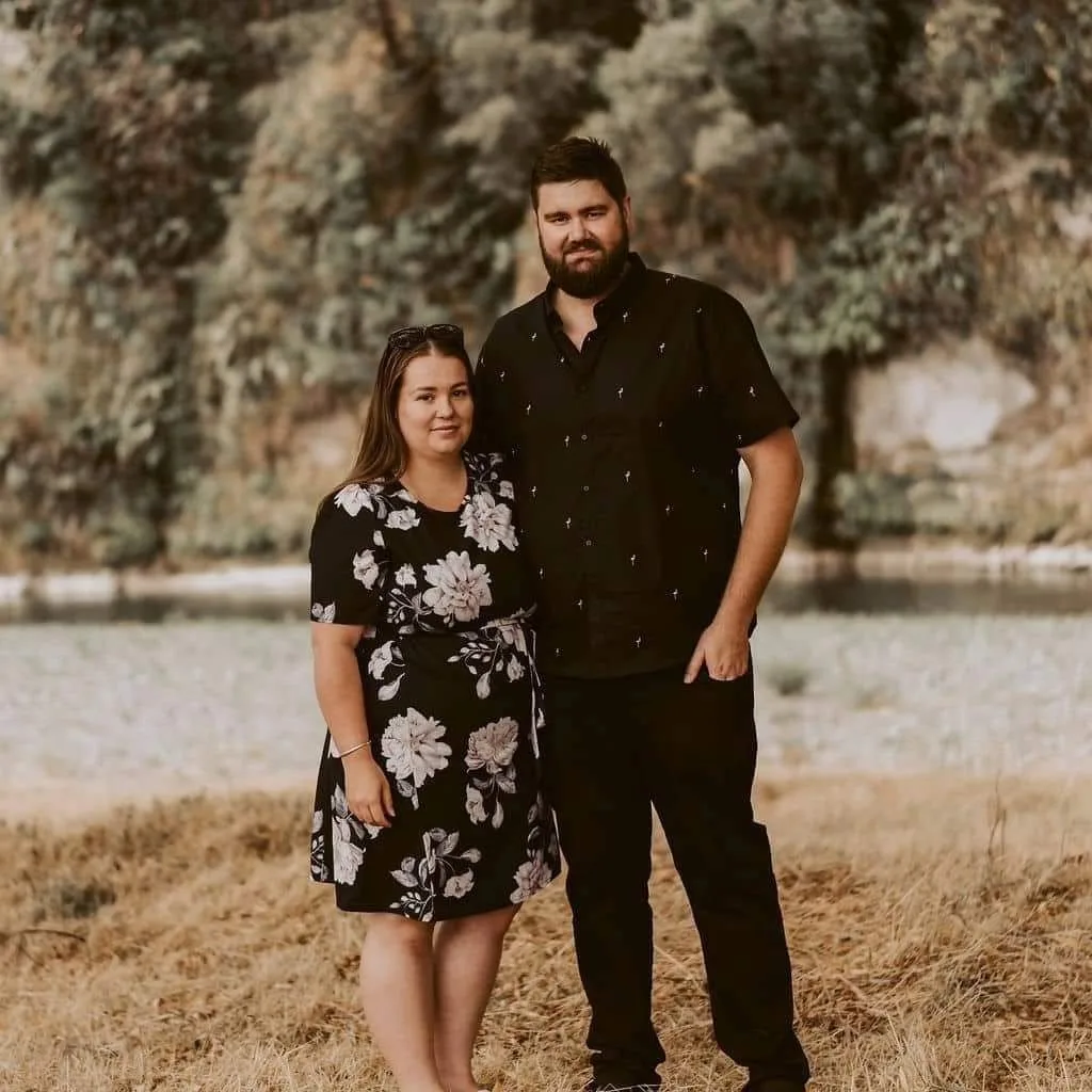 A woman and a man