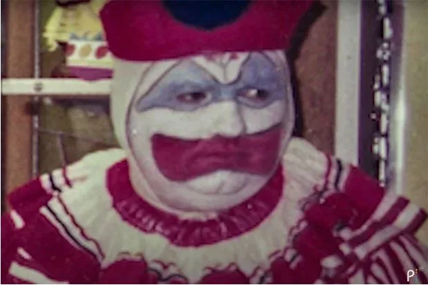 John Wayne Gacy dressed as a clown