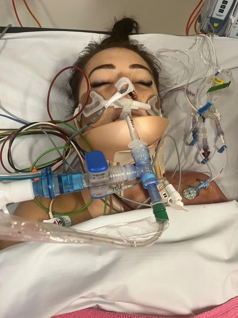 Woman recovering in hospital after falling seven storeys