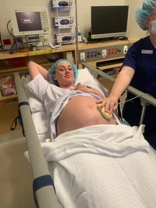 Demi Hudd in hospital