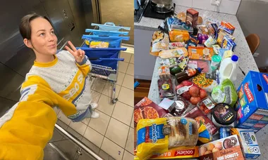 Cassidy Parer with her shopping
