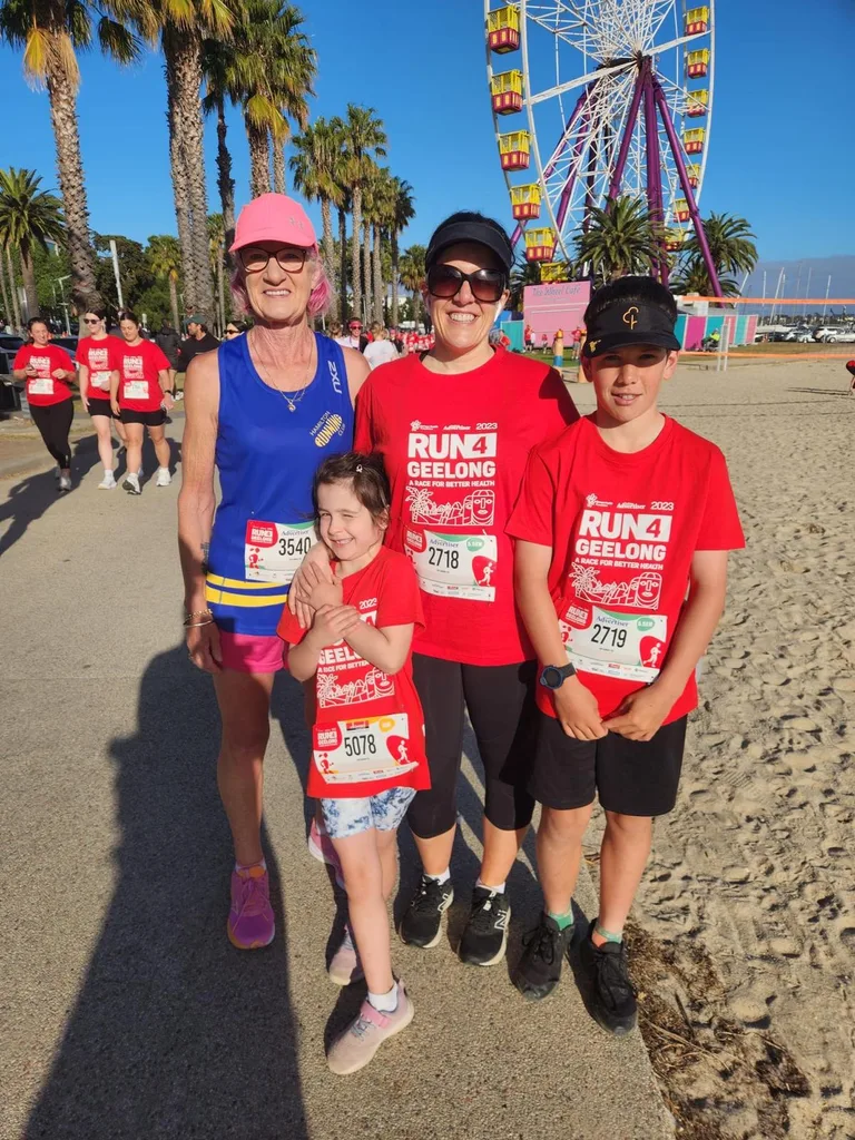 Image of grandma with her grandkids