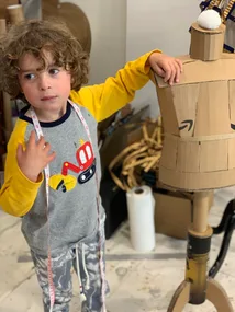 Max Alexander with mannequin