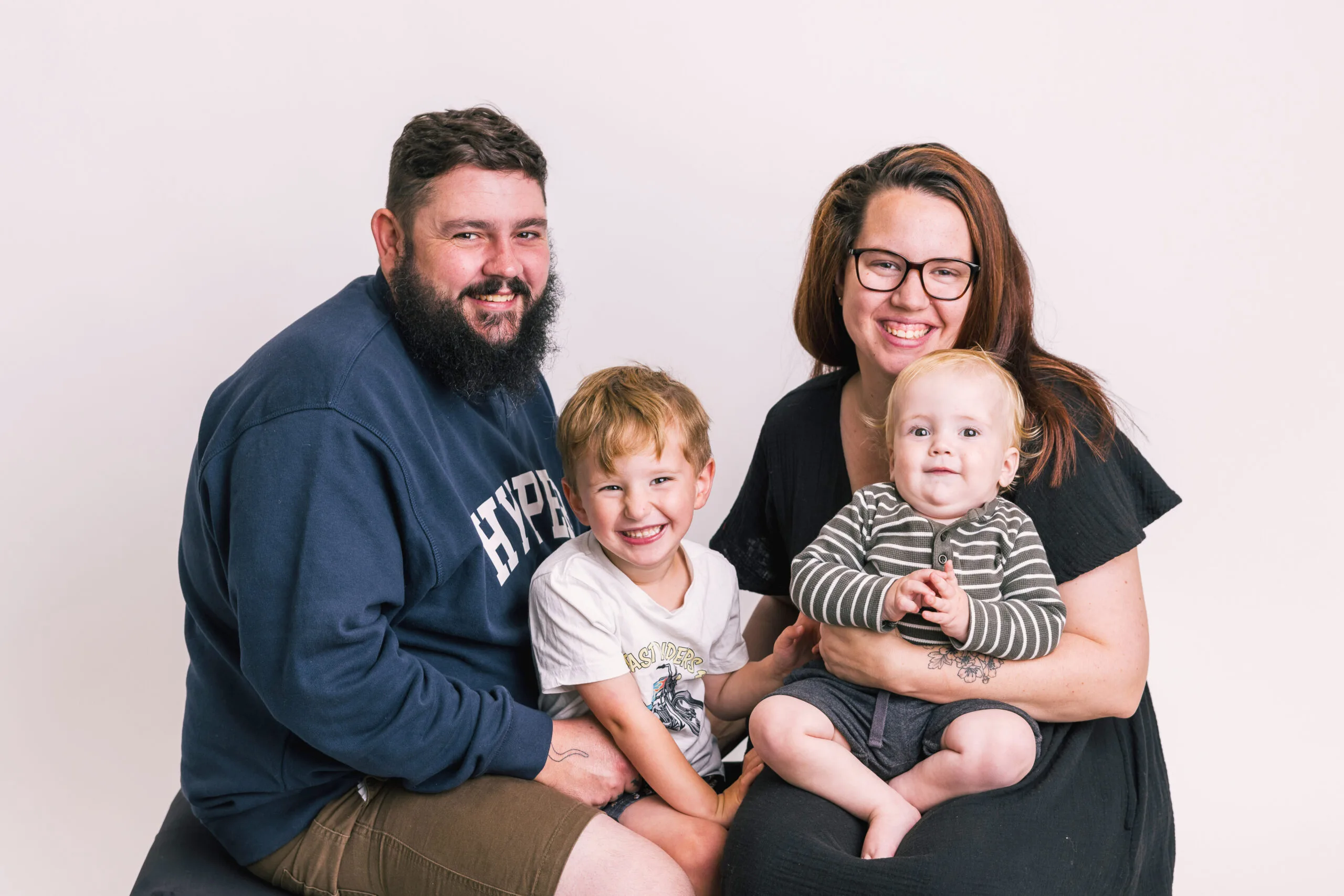 Image of family with two young boys