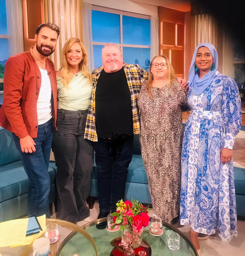 Image of man spreading awareness on tv show