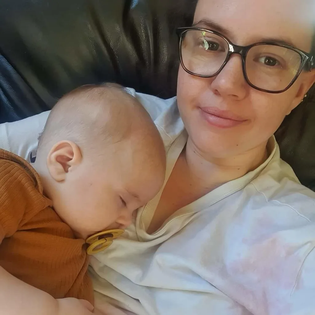 Image of mum and son