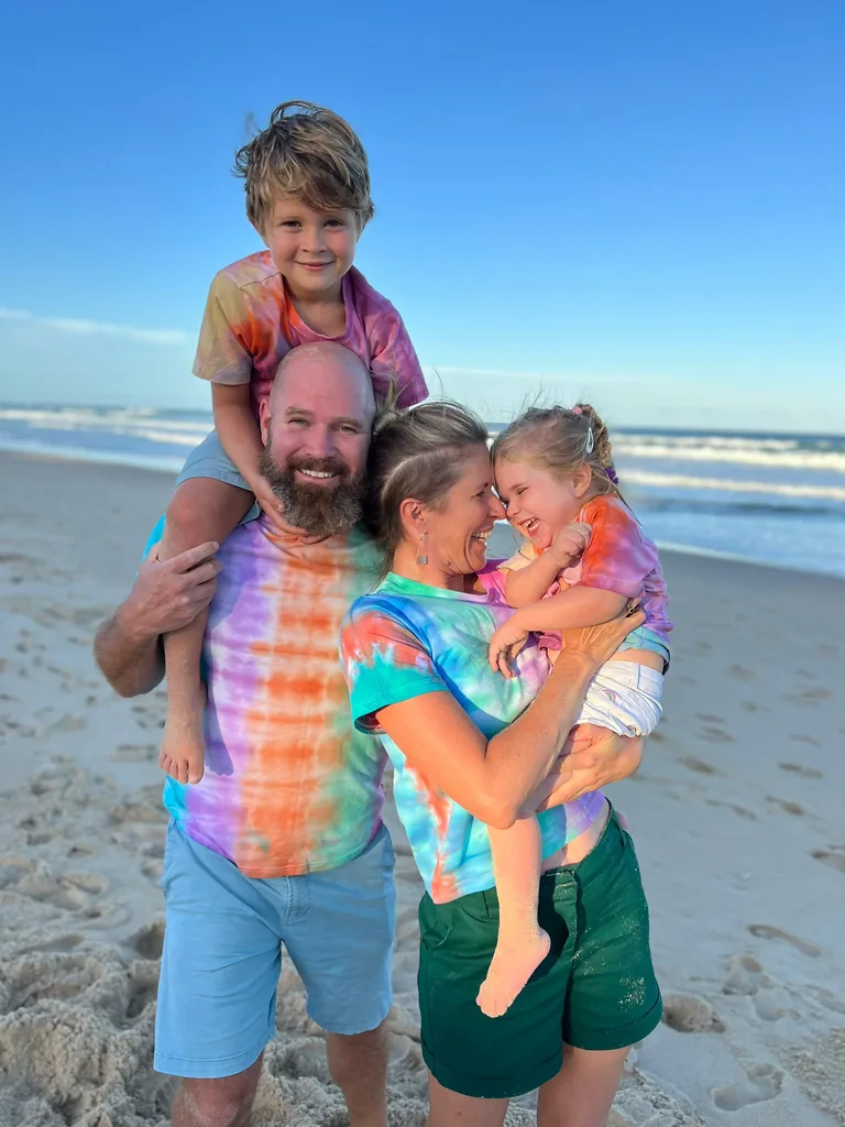 Golden and her family