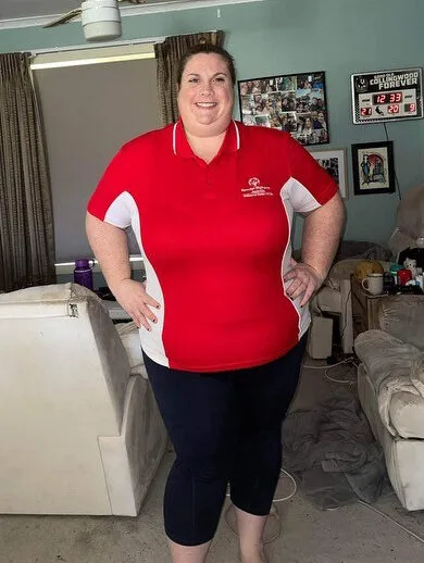 Sarah Parker before her weight loss