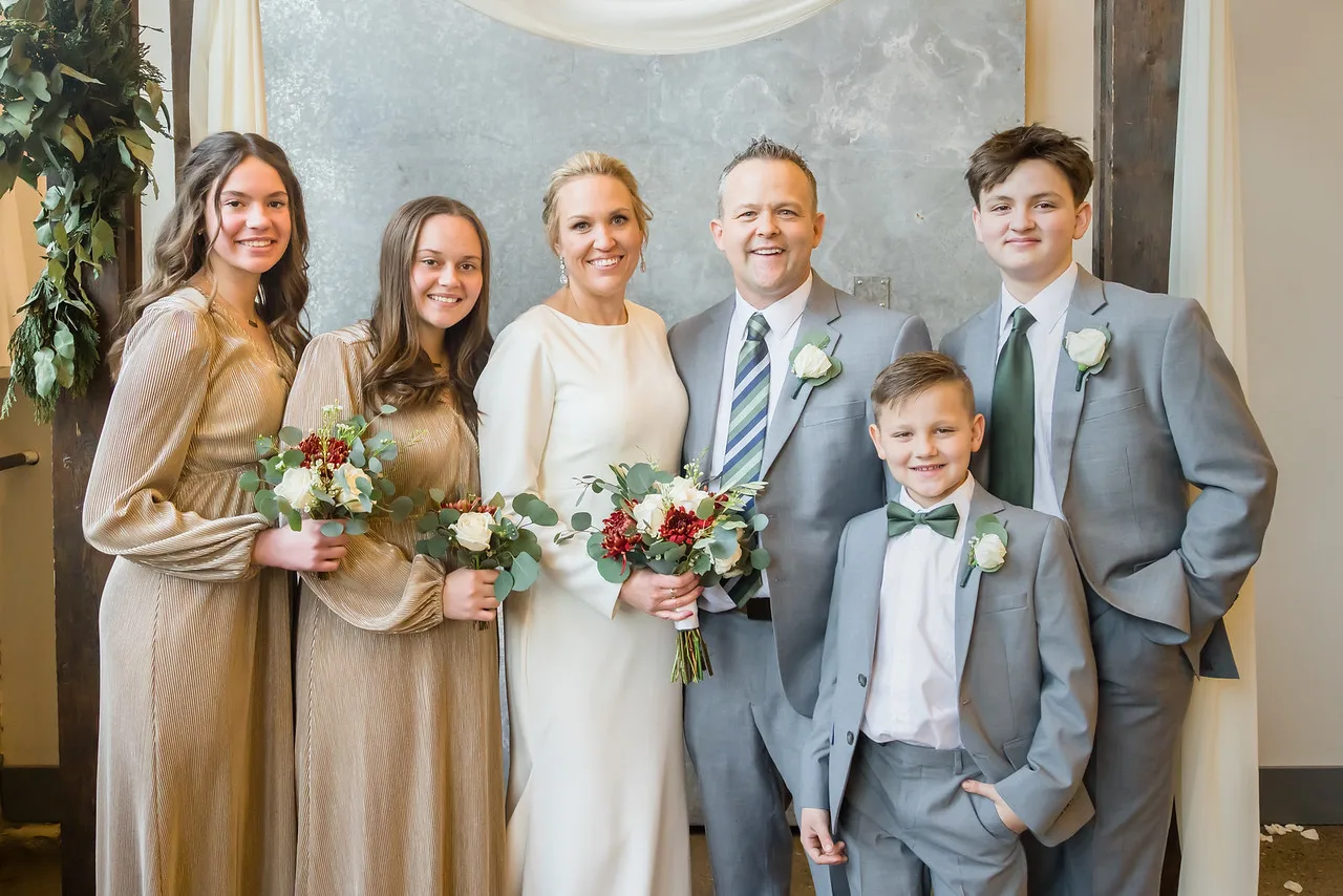 Kirsten and Jason on their wedding day.