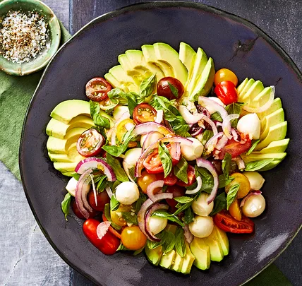 Avocado, Tomato and Basil Salad