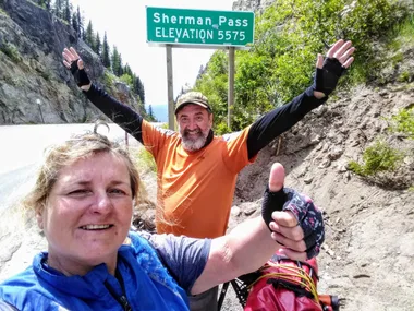 Image of couple in the Rocky Mountains in the United States