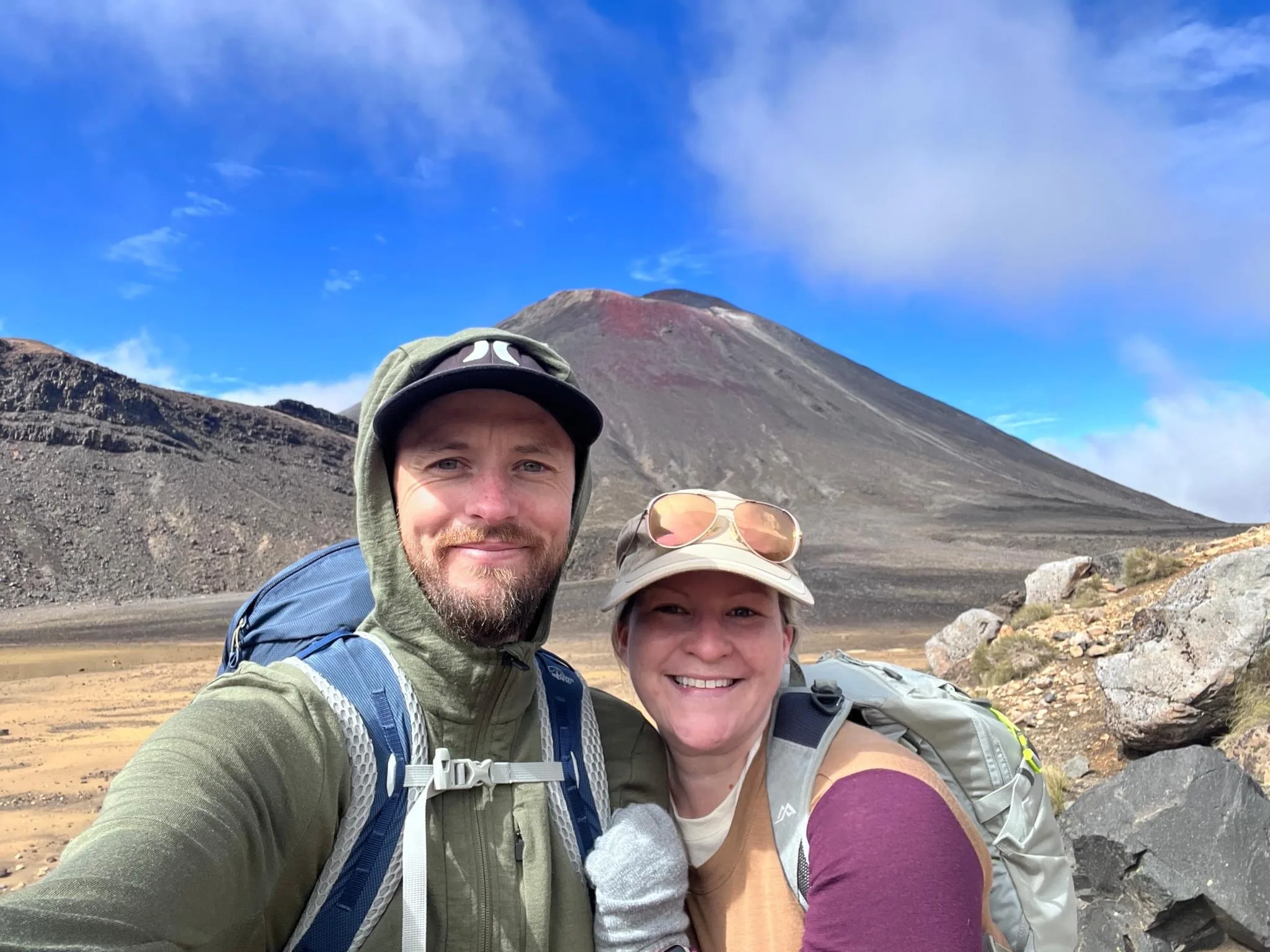 Hannah and Toby hiking