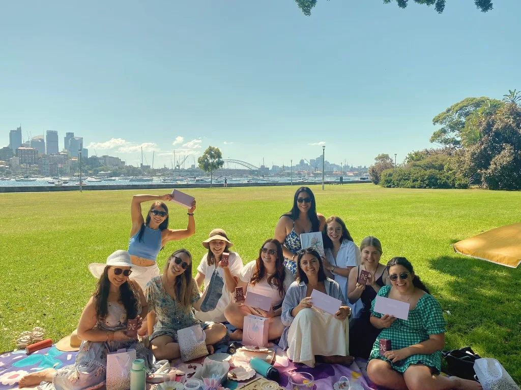 Group of women having a picnic