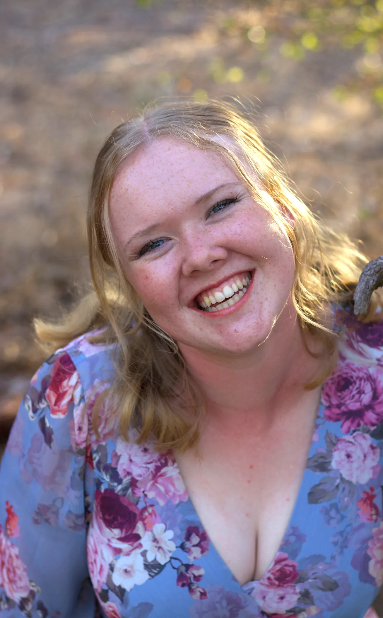 woman smiling at camera
