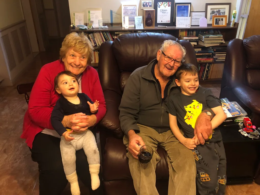 Image of grandparents with grandchildren