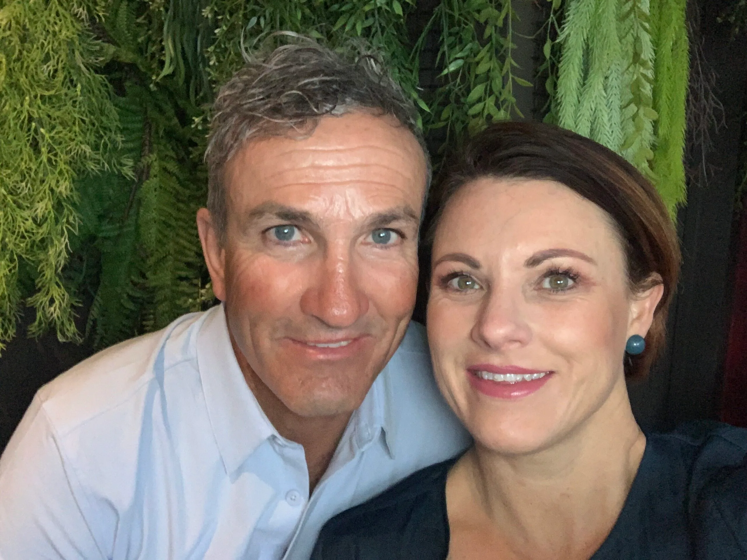Image of happy couple after meeting at a funeral