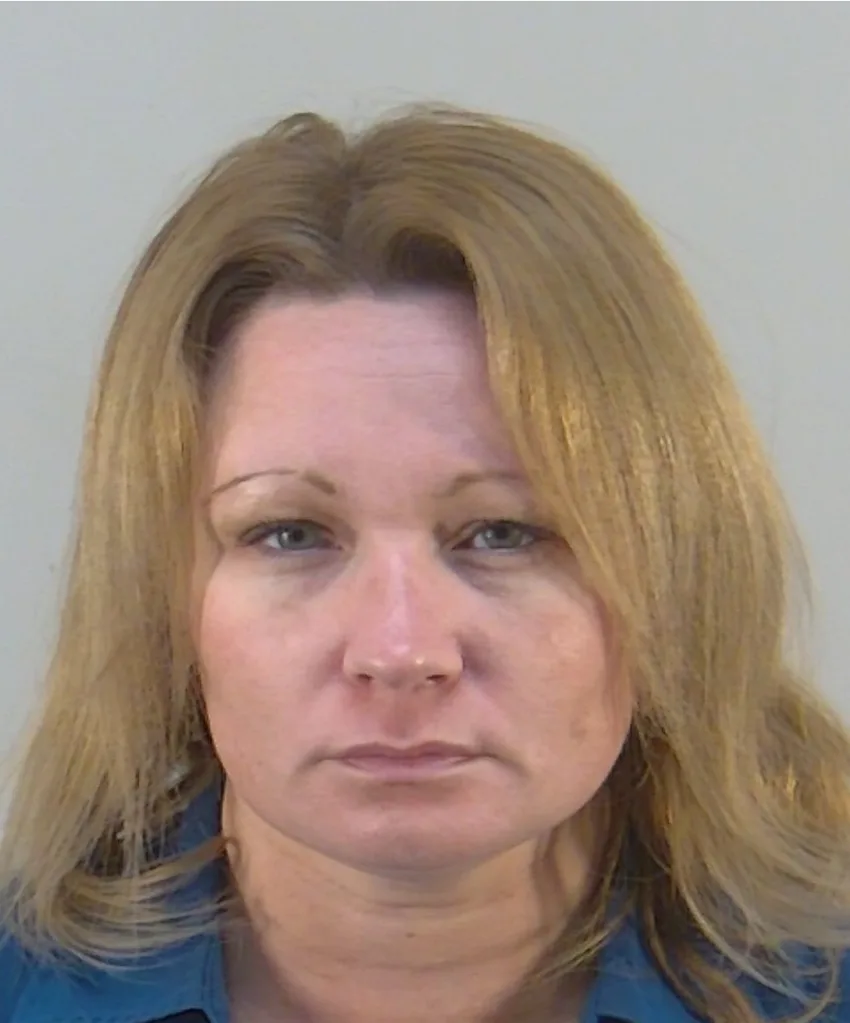 Mugshot of Laurie Shaver. She has medium length blonde hair and is wearing a blue shirt