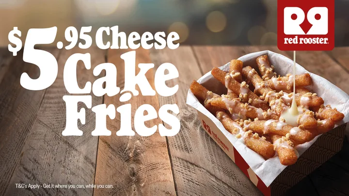 Red Rooster has created Cheesecake Fries – and they’re sweet as