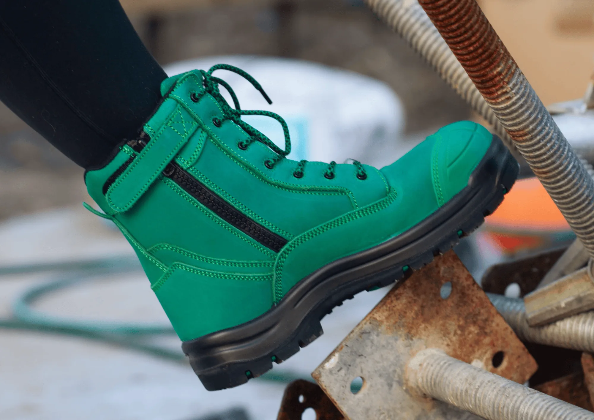 green she wear boots