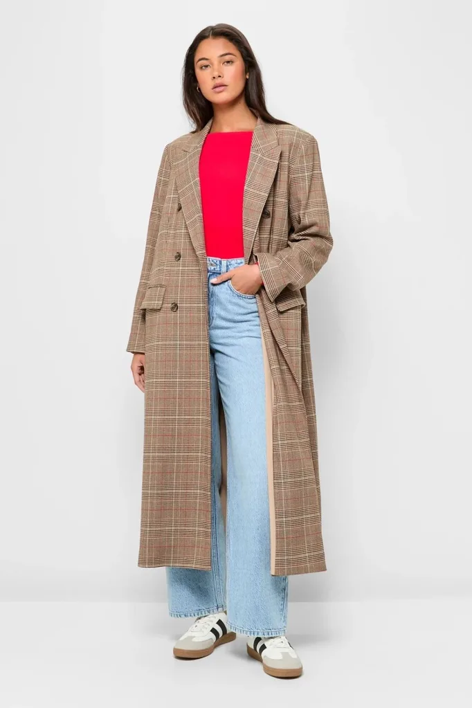 Target check trench coat