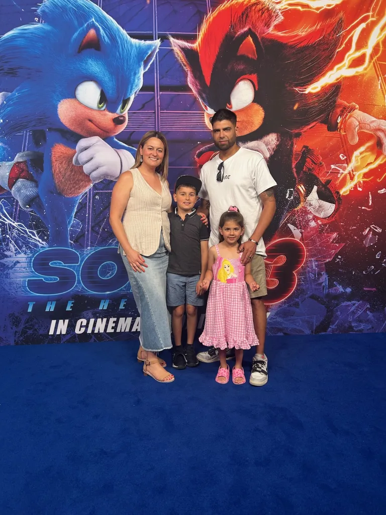 Christina and her family at an event